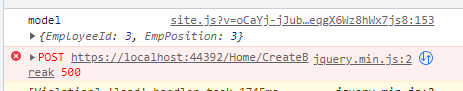 Asp.Net Core 通過 Ajax 提交表單時獲得 500 狀態。沒有 Ajax 也能完美運行
