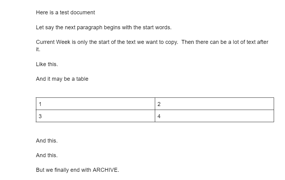 使用 Apps 腳本將部分從 Google Docs 復制到另一個 Doc
