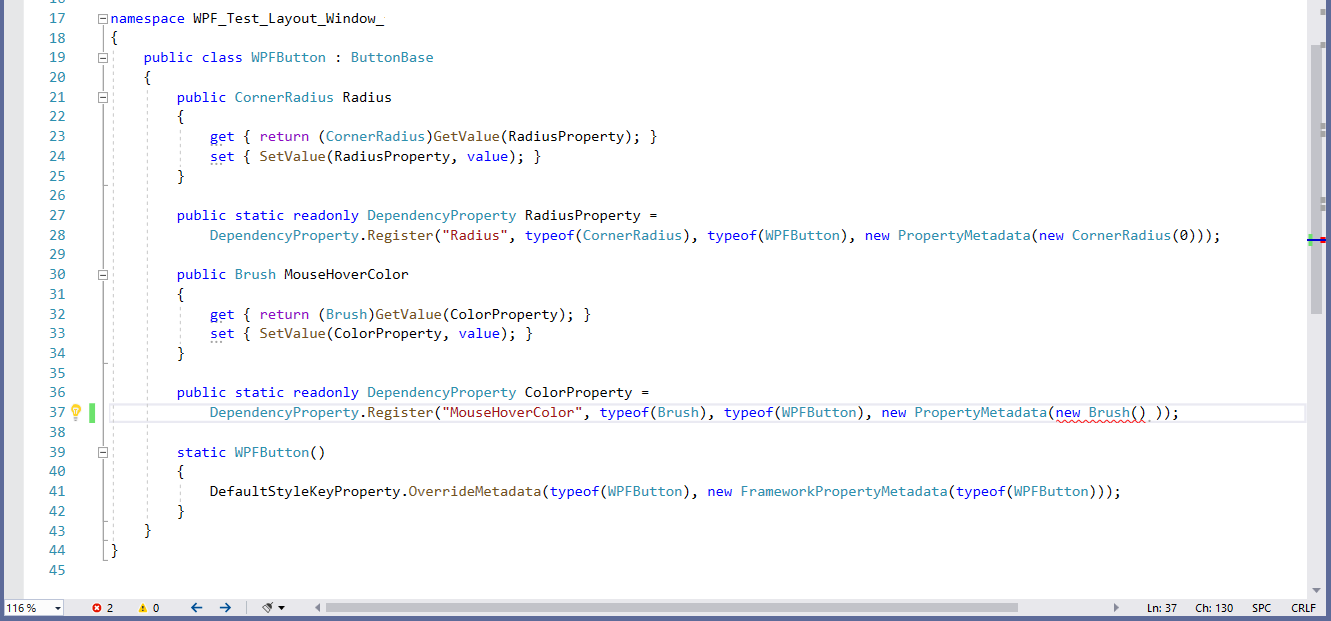 wpf自定義控制元件發送畫筆類似TemplateBinding