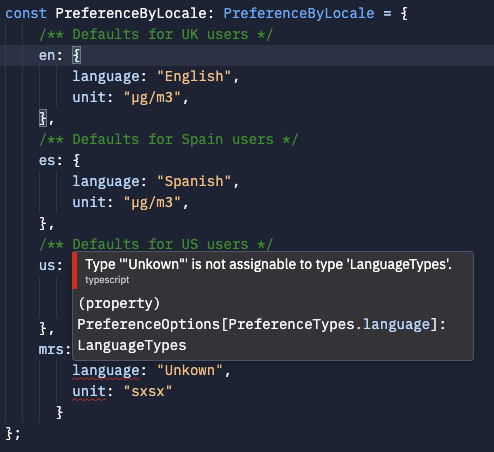 Typescript 映射型別 - 列舉值作為鍵,介面對應的值作為值