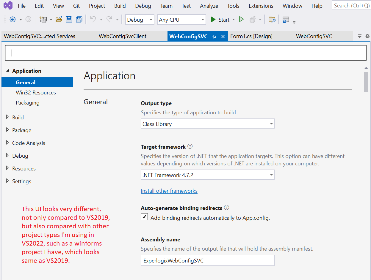 Visual Studio 2022 無法添加服務參考且無程式集參考節點