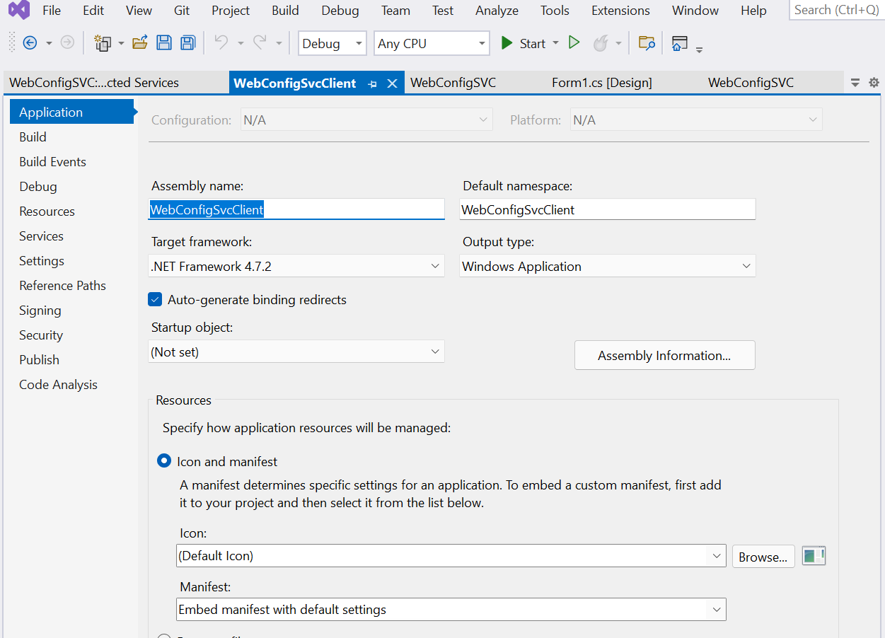 Visual Studio 2022 無法添加服務參考且無程式集參考節點