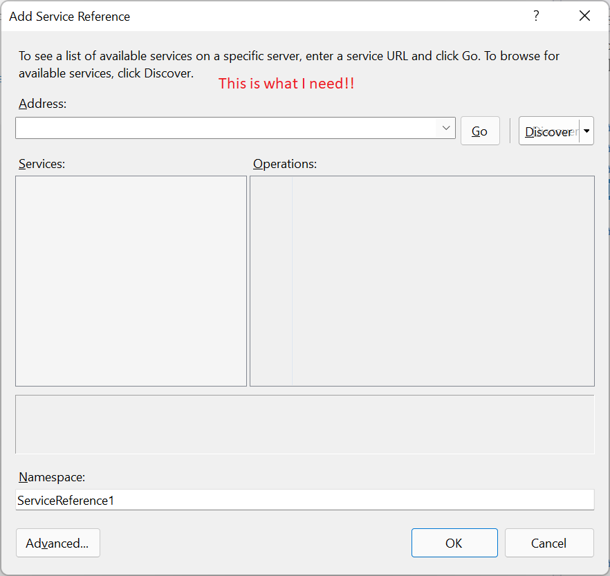 Visual Studio 2022 無法添加服務參考且無程式集參考節點