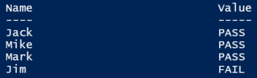 Powershell Foreach 回圈遍歷字典并將結果發送到另一個字典。我可以使用 for 回圈，在 python 中使用 foreach 但不能使用 powershell