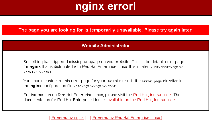 Nginx 錯誤:“您要查找的頁面暫時不可用”。我無法在我的服務器中部署 NodeJS。怎么修?