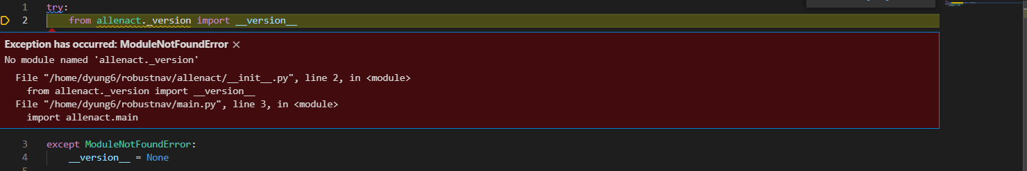 VS Code - 除錯器給出模塊錯誤,但從終端運行相同的命令有效