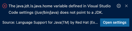 錯誤:java.jdt.Is.Java.home 不指向 JDK 如何在 VSCode 中設定 Java 反編譯器的路徑