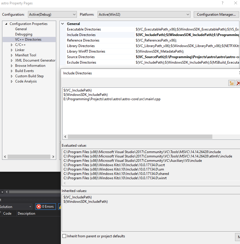 Visual Studio 拋出 LNK2019 和解決方案缺少頭檔案/源檔案