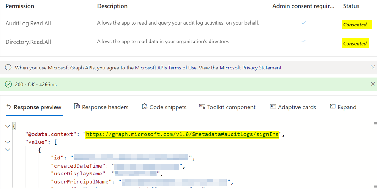無法使用 Microsoft Graph 登錄 Azure AD 租戶的用戶