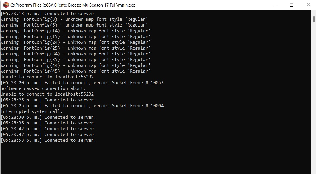 TcpClient 在連接和寫入時在執行緒執行時給出錯誤