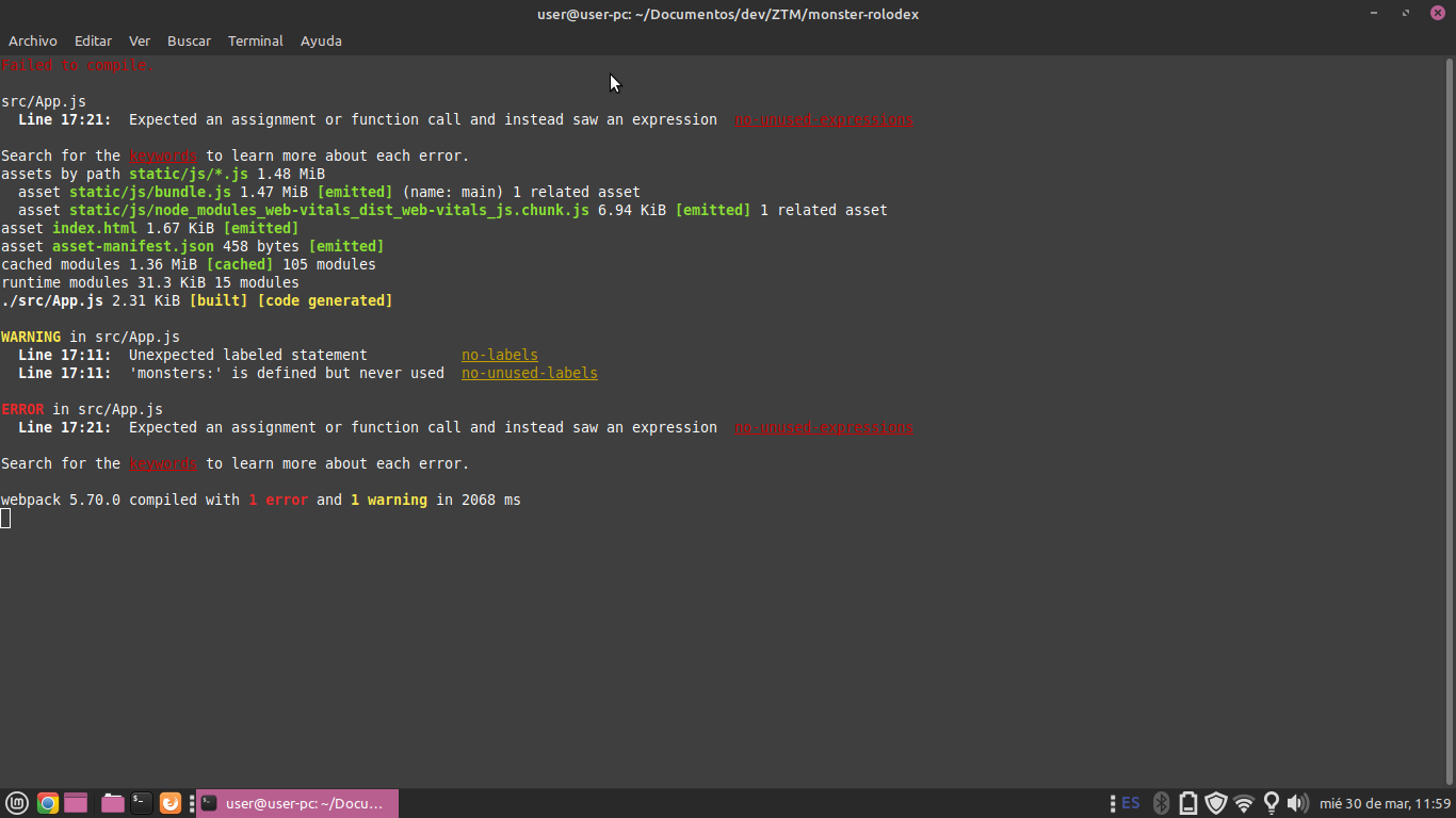 fetch() 在 JS (React) 中檢索到的資料拋出錯誤,沒有明顯的原因