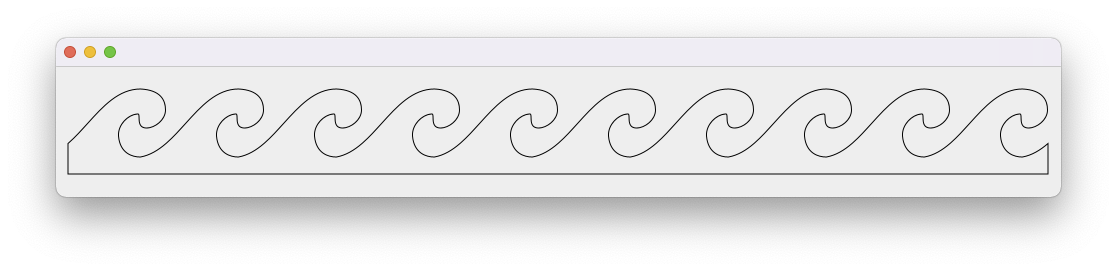 在 JPanel 中創建希臘波浪的 Java 程式