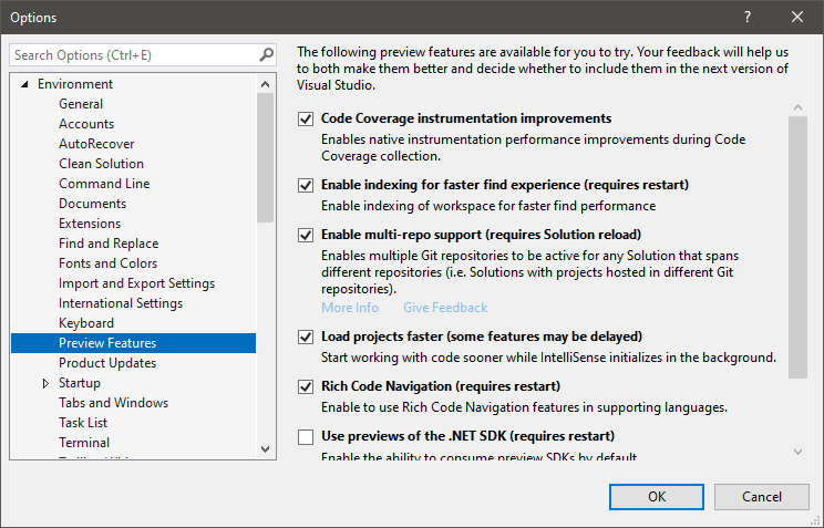 Visual Studio Git Changes 只看到當前專案 VS2022