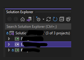Visual Studio Git Changes 只看到當前專案 VS2022