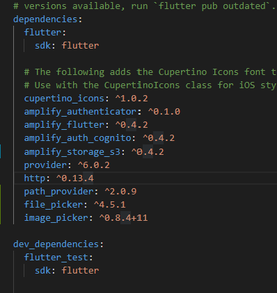 Flutter、AmplifyStorageS3 插件未正確添加