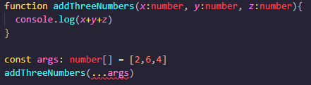 擴展運算子 - TypeScript