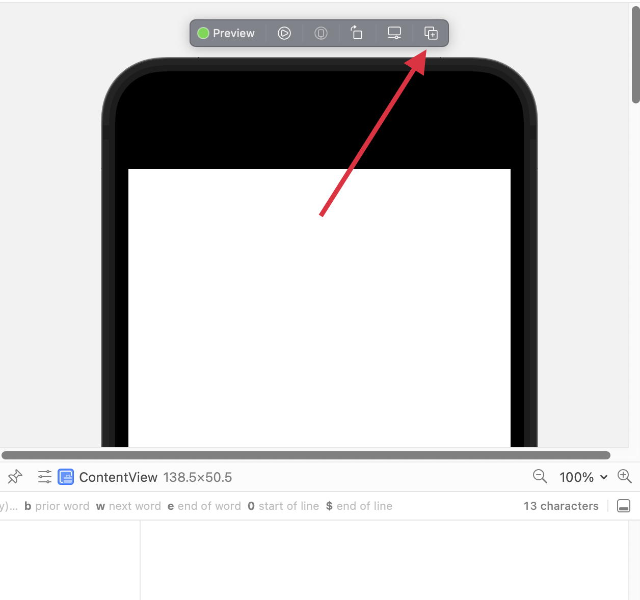 如何在 Xcode 13 中洗掉復制的預覽手機？