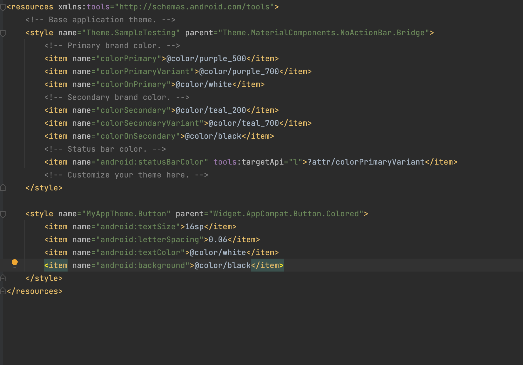 樣式不適用于 Kotlin