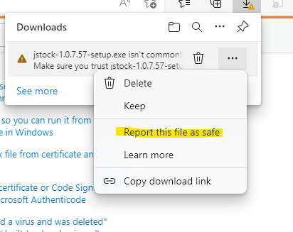 如何在不觸發任何警告的情況下從 Web 瀏覽器下載分發 EXE 檔案?