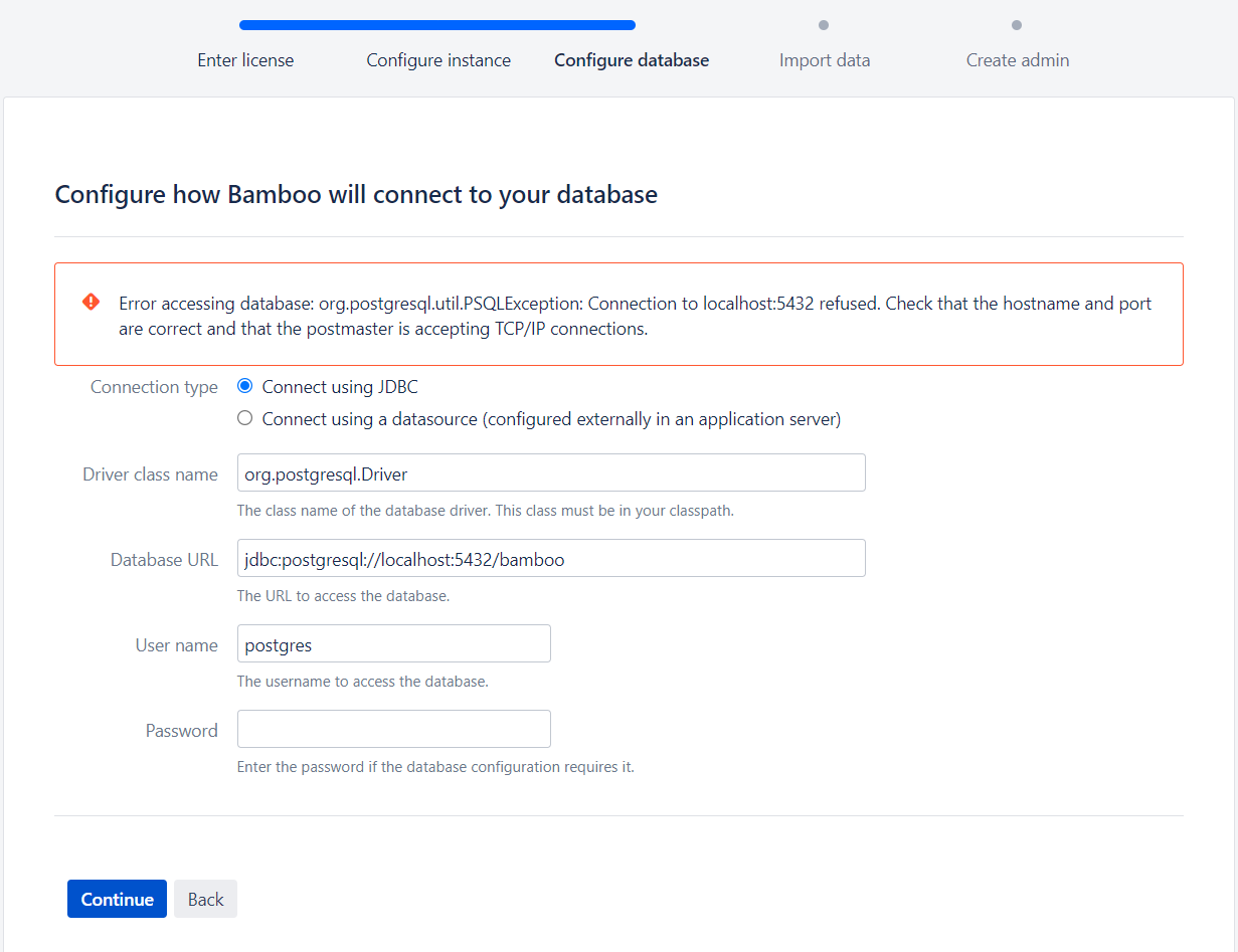 使用 docker 安裝竹試驗并連接到本地主機上的 postgres 資料庫時出現問題