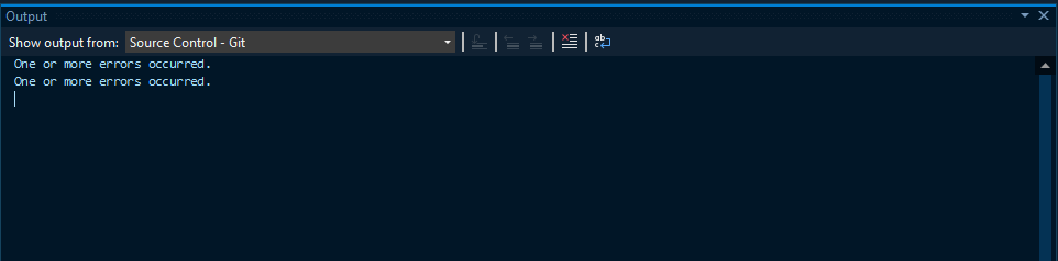 更新 Visual Studio 2022 后，專案不再受 Git 控制