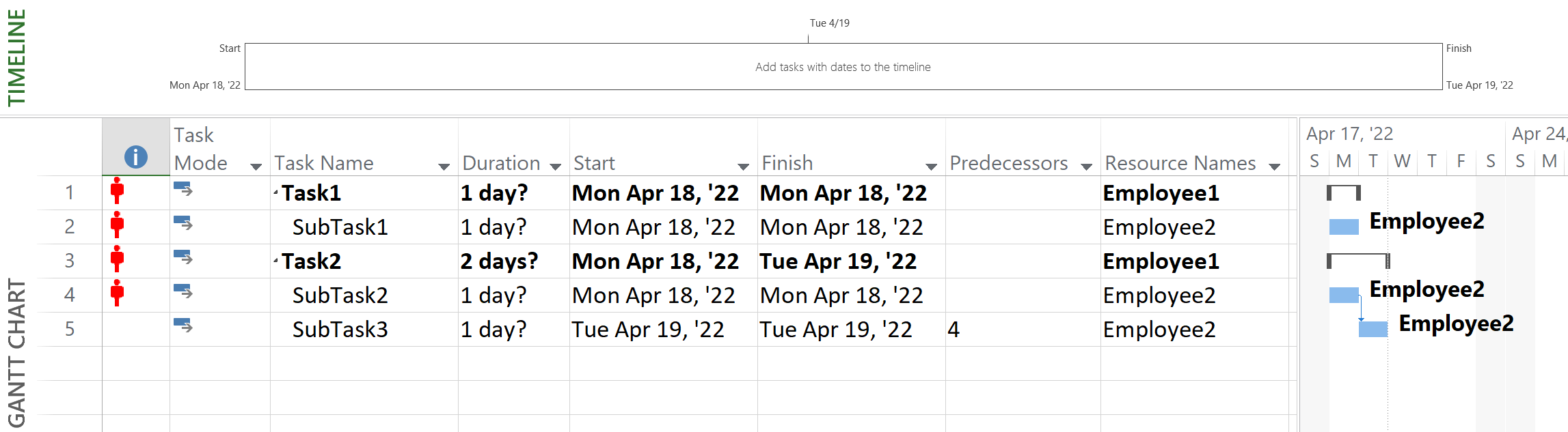VBA 將 excel 前身資料匯出到 MS Project