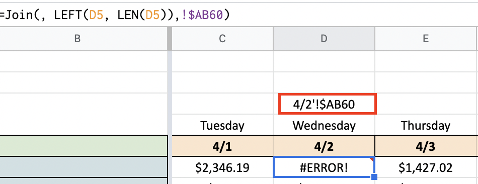 如何使用 Google Sheets 從另一個具有可變作業表名稱的作業表中獲取值？