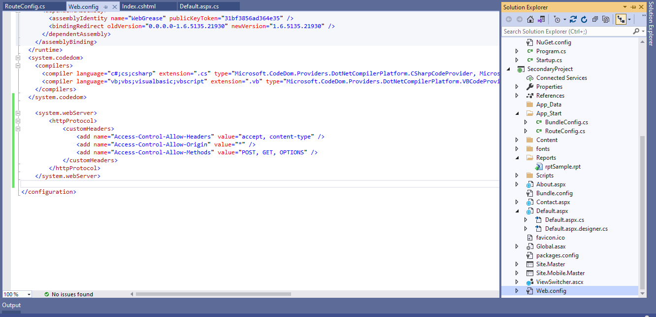 當我使用 Ajax 從 asp.net core MVC 呼叫 asp.net webforms 中的函式時沒有達到目標？