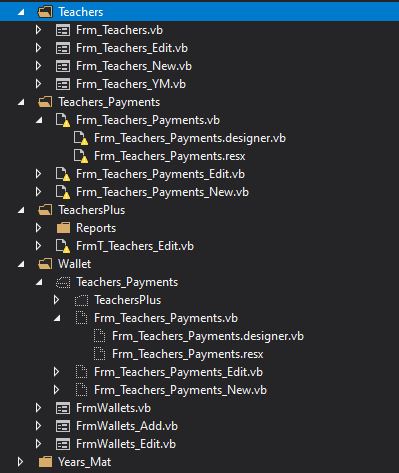 如何修復 vb.net 解決方案資源管理器中的表單