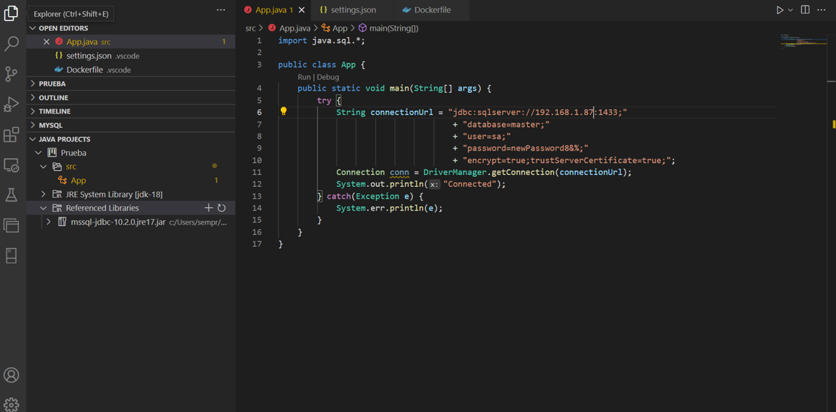 已解決與 SQL Server 的連接：java.sql.SQLException：找不到適合 jdbc:sqlserver 的驅動程式