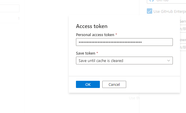 如何使用個人訪問令牌連接 azure synapse 和企業 git 存盤庫？