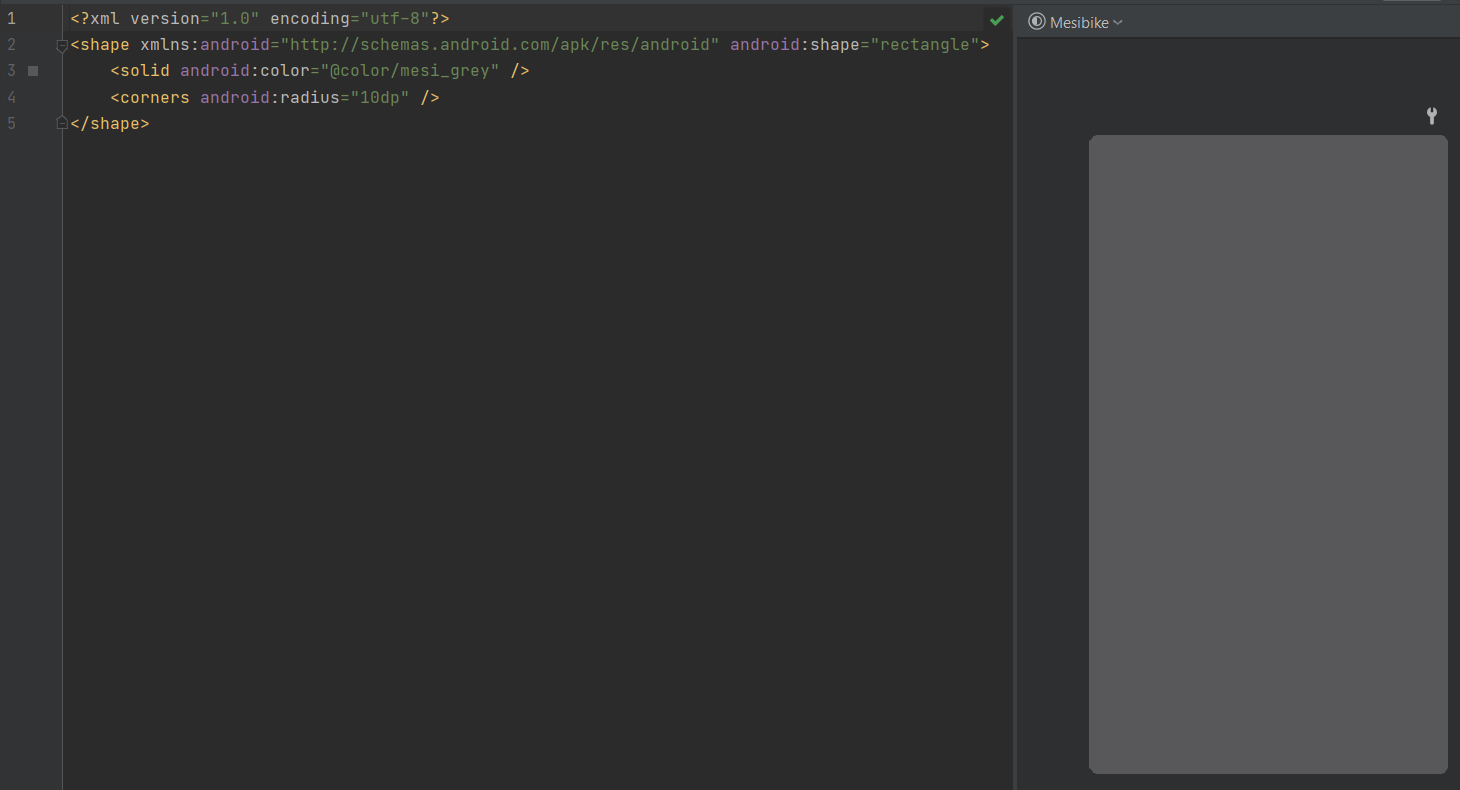 可繪制元素上未顯示定義的顏色 - Android Studio