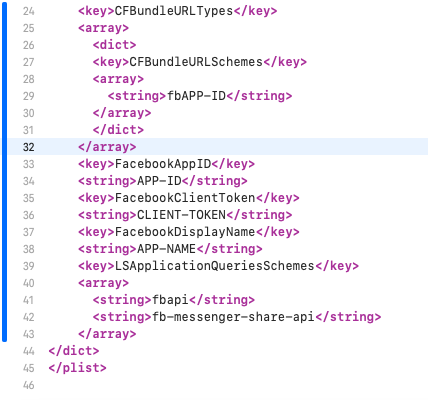 Facebook 與 ios 的集成失敗并在模擬器上顯示錯誤訊息