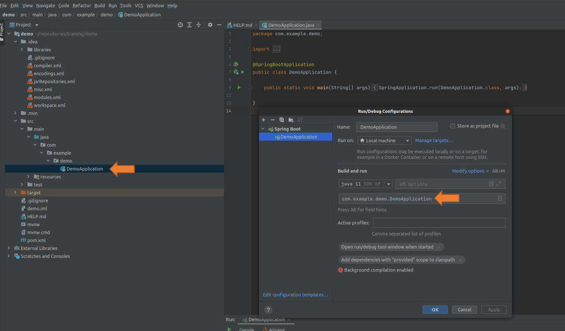 用于 Spring Boot 應用程式的 IntelliJ 運行配置？