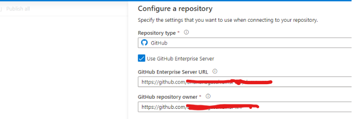 如何使用個人訪問令牌連接 azure synapse 和企業 git 存盤庫？