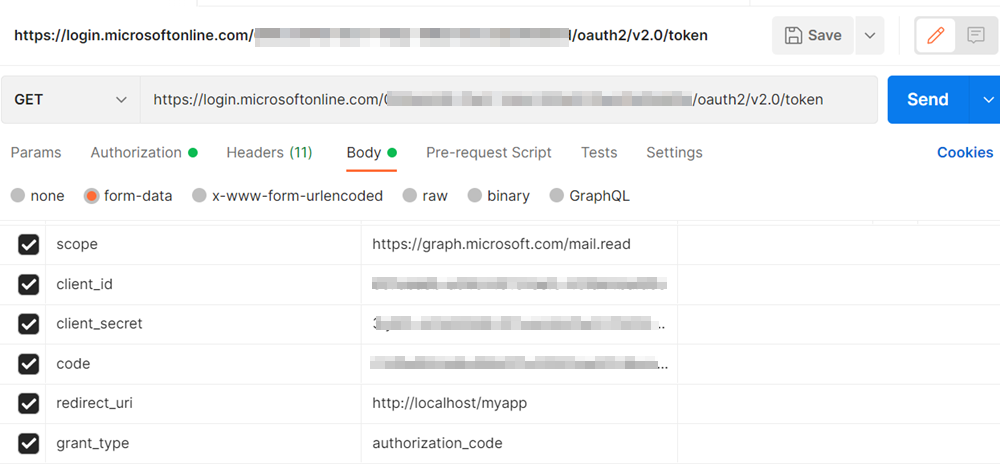 Azure 注冊應用程式錯誤:用戶或管理員未同意使用 ID 的應用程式