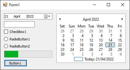 如何禁用 'MonthCalendar' 和 Datetimepicker 的 VB.NET 視覺樣式？