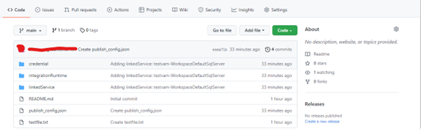 如何使用個人訪問令牌連接 azure synapse 和企業 git 存盤庫?