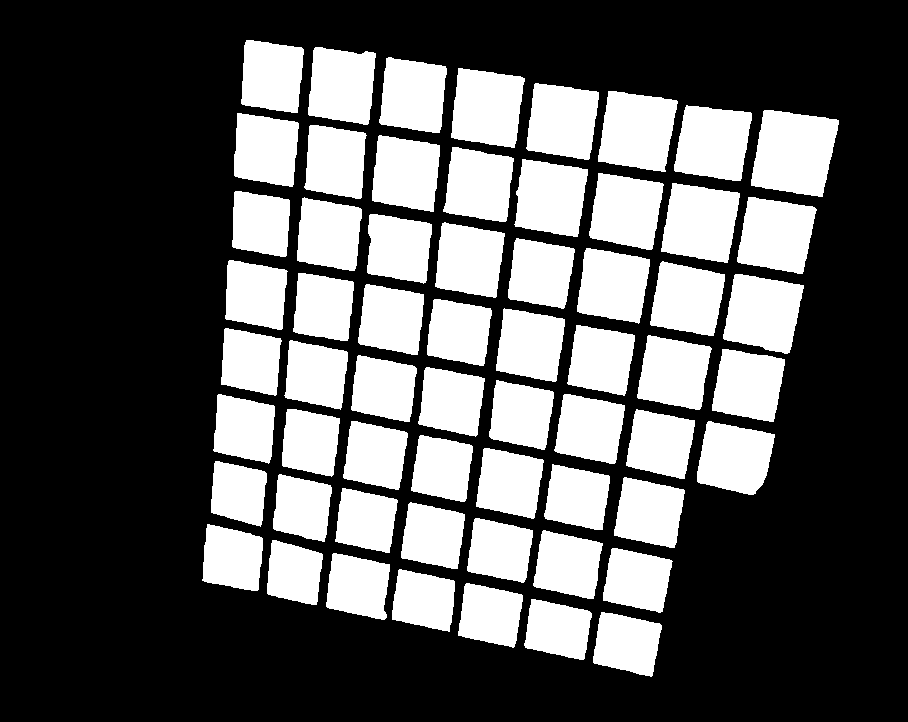 在棋盤OpenCV中檢測方塊