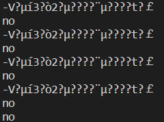 為什么我在 Windows 終端中得到亂碼結果？