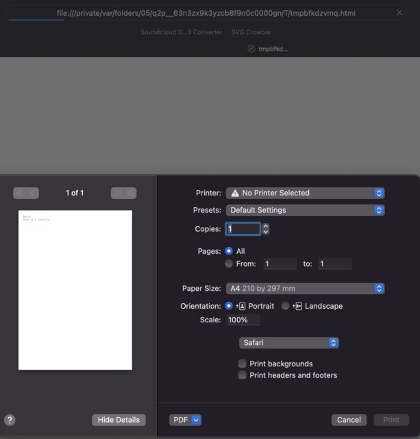 如何將檔案從 macOS 應用程式深度鏈接到瀏覽器列印預覽（就像 sublime text 一樣）？