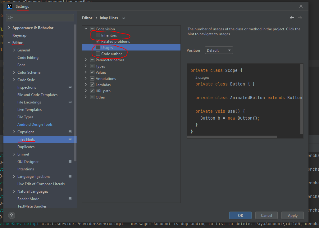 如何洗掉 Intellij 的空白行號?