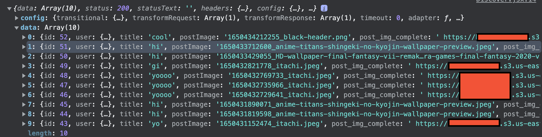 如何使用 React 動態呈現所有用戶發布的影像？