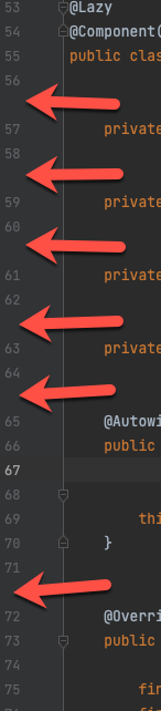 如何洗掉 Intellij 的空白行號?