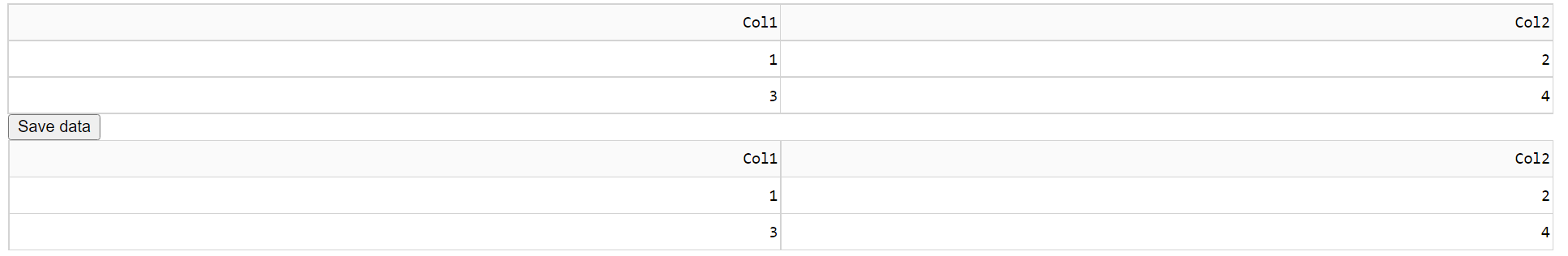 將編輯后的 ??DataTable 存盤在 Dash 中