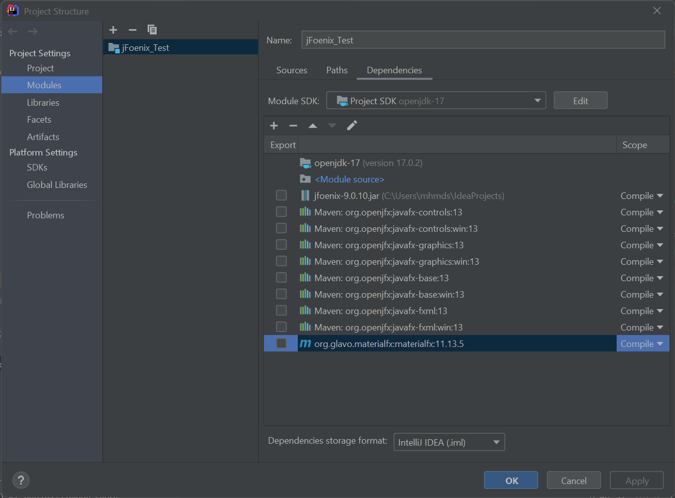 在 IntelliJ 中使用 MaterialFX