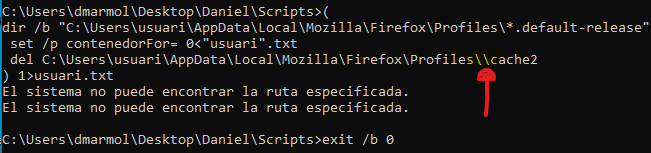 腳本。洗掉 temp Mozilla firefox