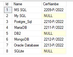 在 C# 中的 SQL Server 表中搜索缺失值