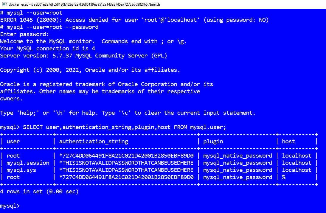 無法連接到運行 MySQL 服務器的 Docker 容器