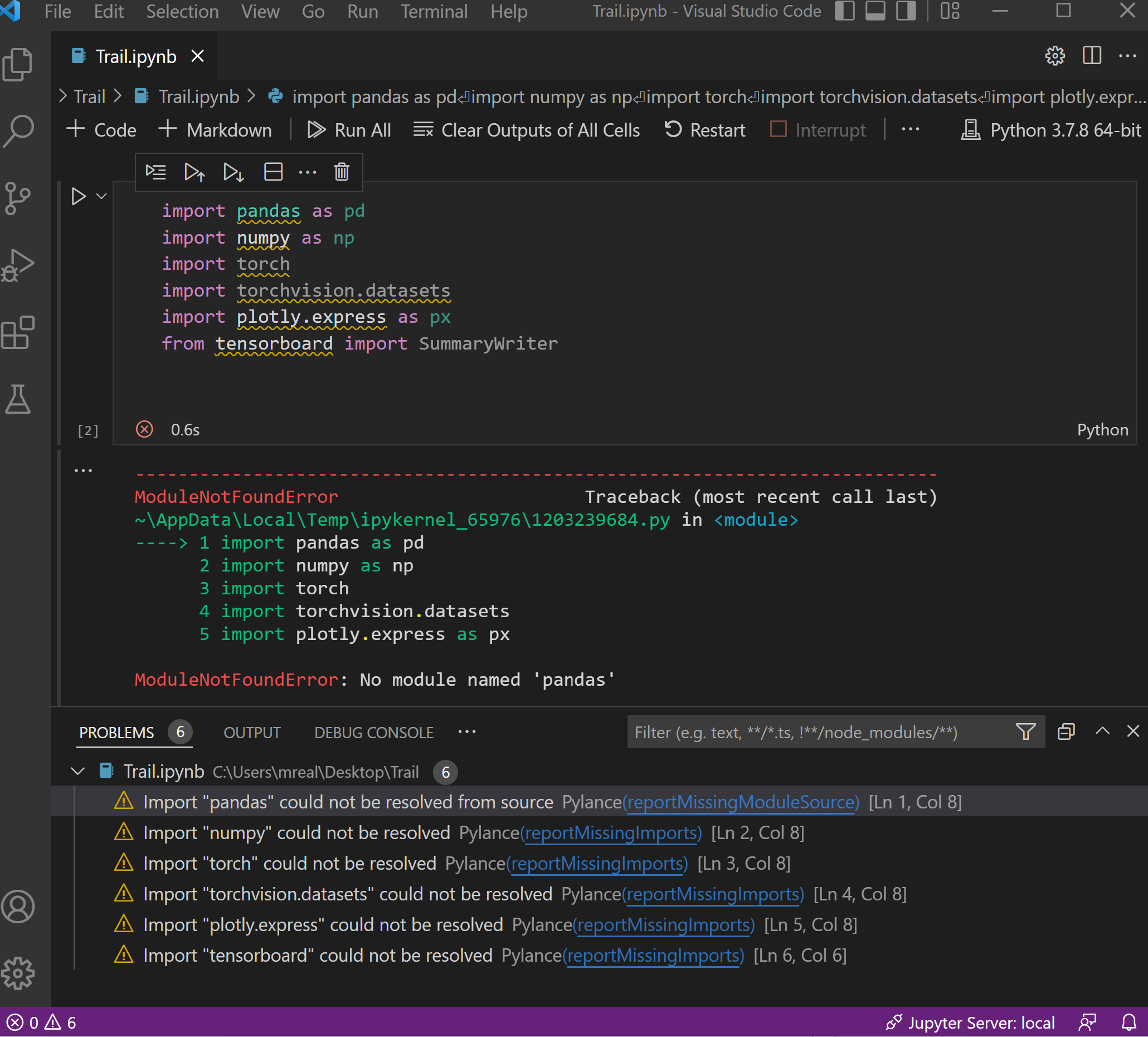 如何在之前安裝 32 位的 python 包，但在 Visual Code 中也可以在 64 位上運行？例如 Pytorch